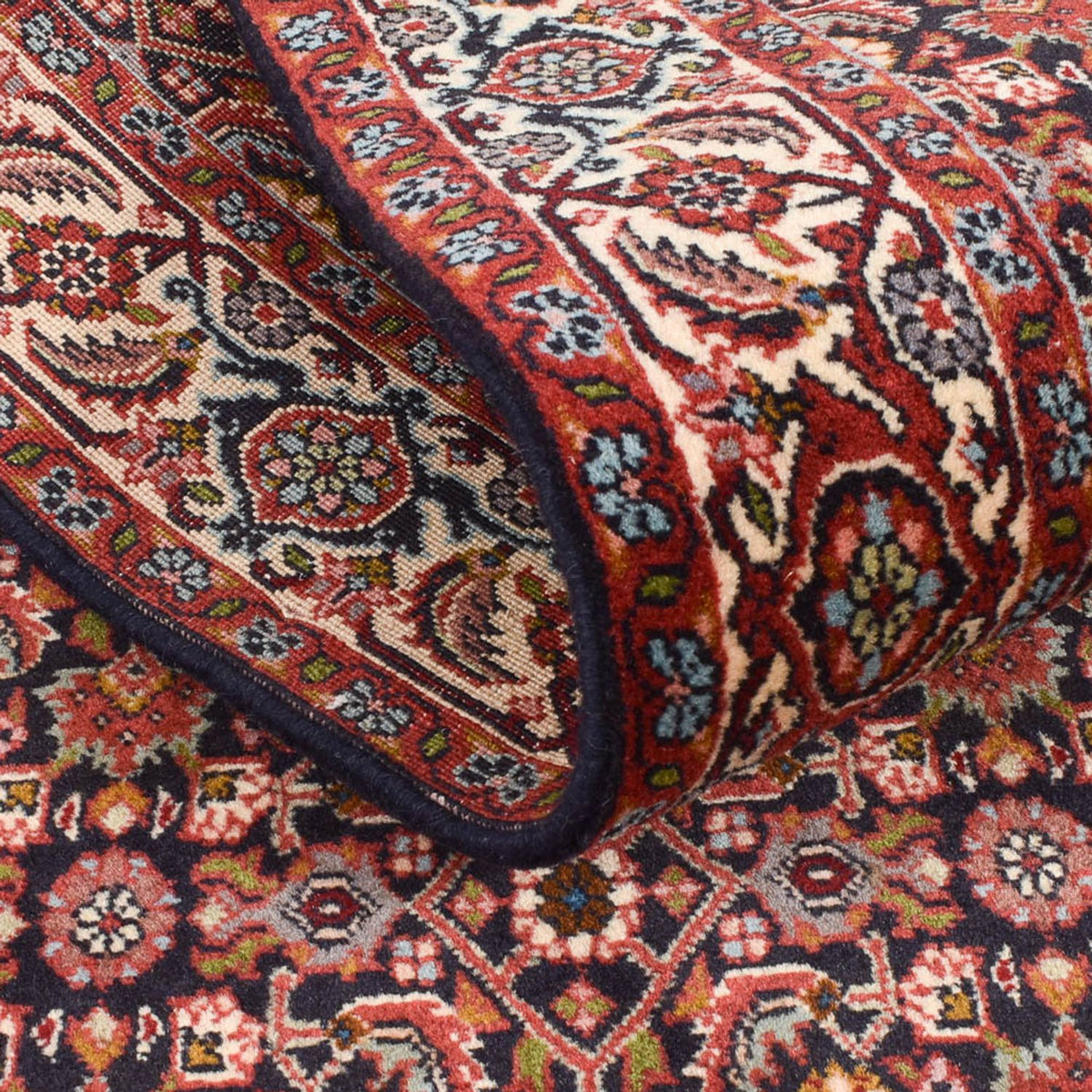 Tapis de couloir Tapis persan - Bidjar - 296 x 87 cm - rouille