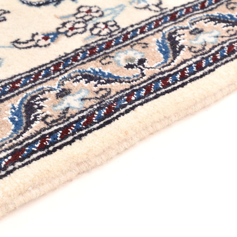 Tapis de couloir Tapis persan - Nain - Royal - 202 x 58 cm - crème