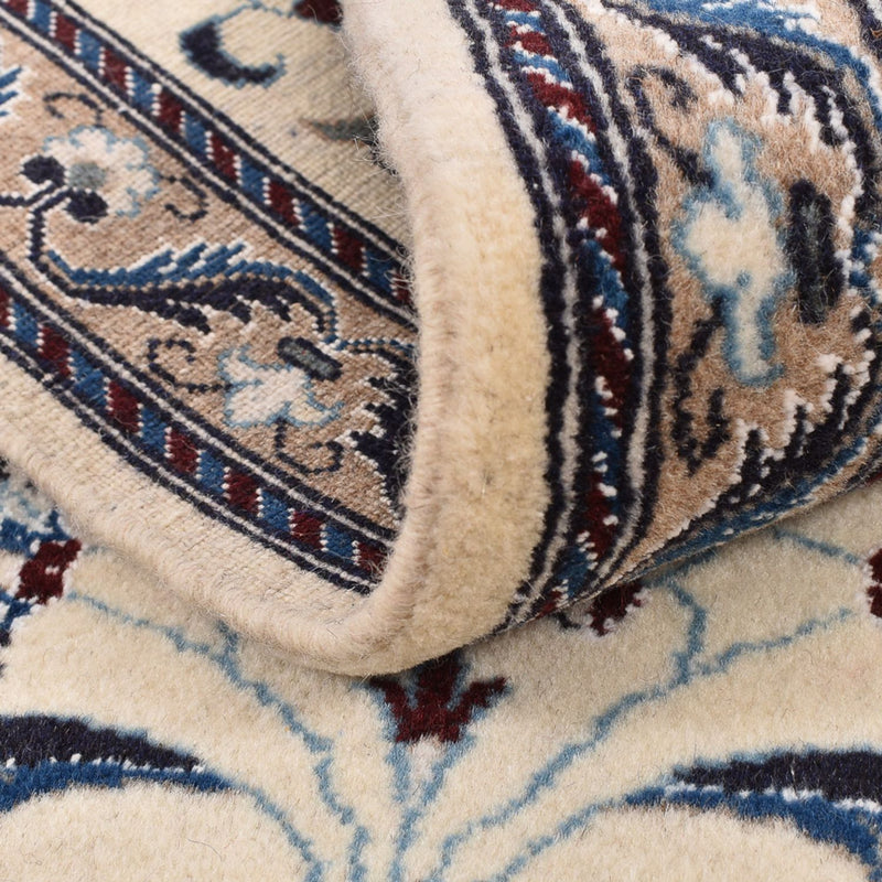 Tapis de couloir Tapis persan - Nain - Royal - 202 x 58 cm - crème