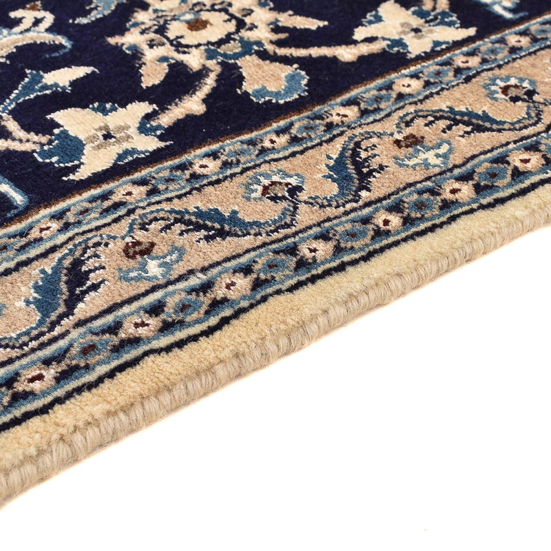 Tapis de couloir Tapis persan - Nain - Royal - 196 x 66 cm - bleu foncé