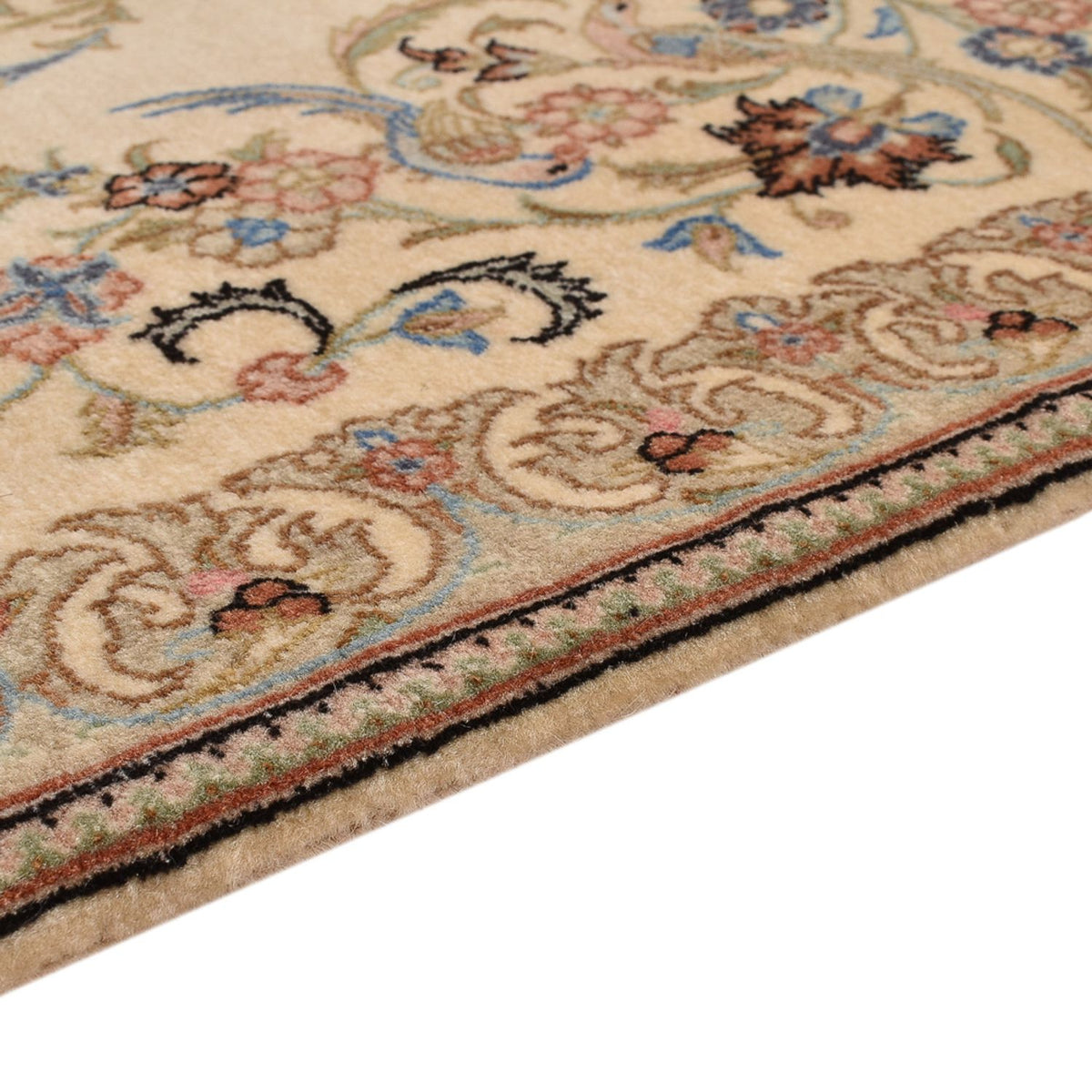 Tapis de couloir Tapis persan - Ghom - 193 x 77 cm - beige