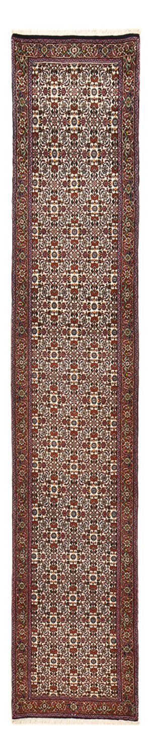 Tapis de couloir Tapis persan - Bidjar - 392 x 76 cm - rouille