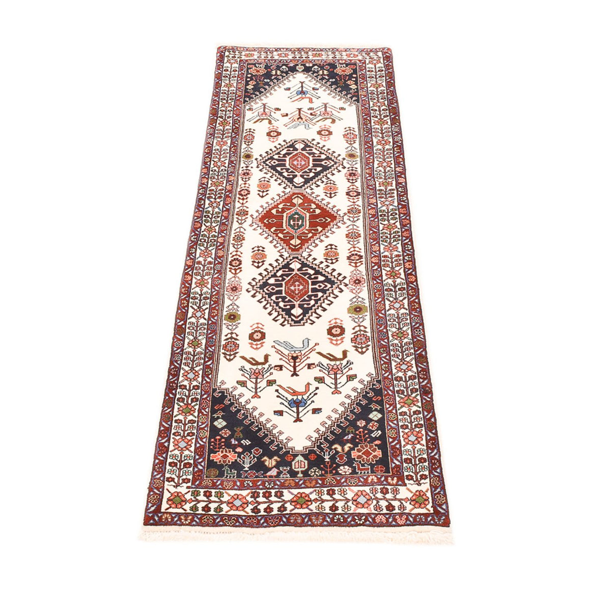 Tapis de couloir Tapis Gabbeh - Persan Kashkuli - 200 x 63 cm - multicolore