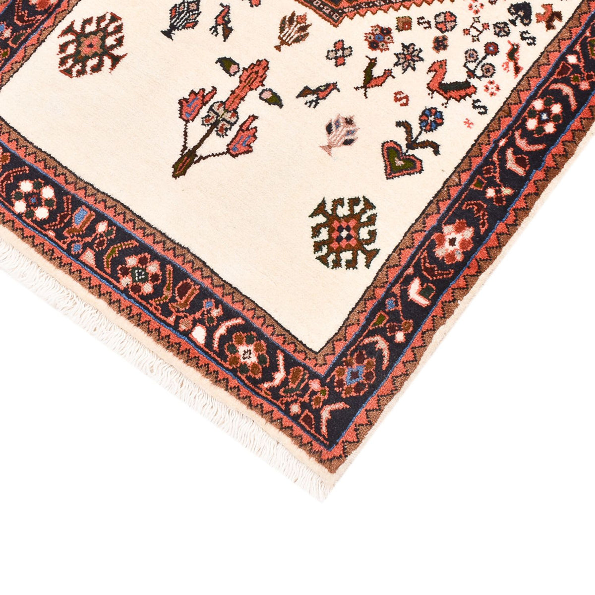 Tapis de couloir Tapis Gabbeh - Persan Kashkuli - 205 x 65 cm - multicolore