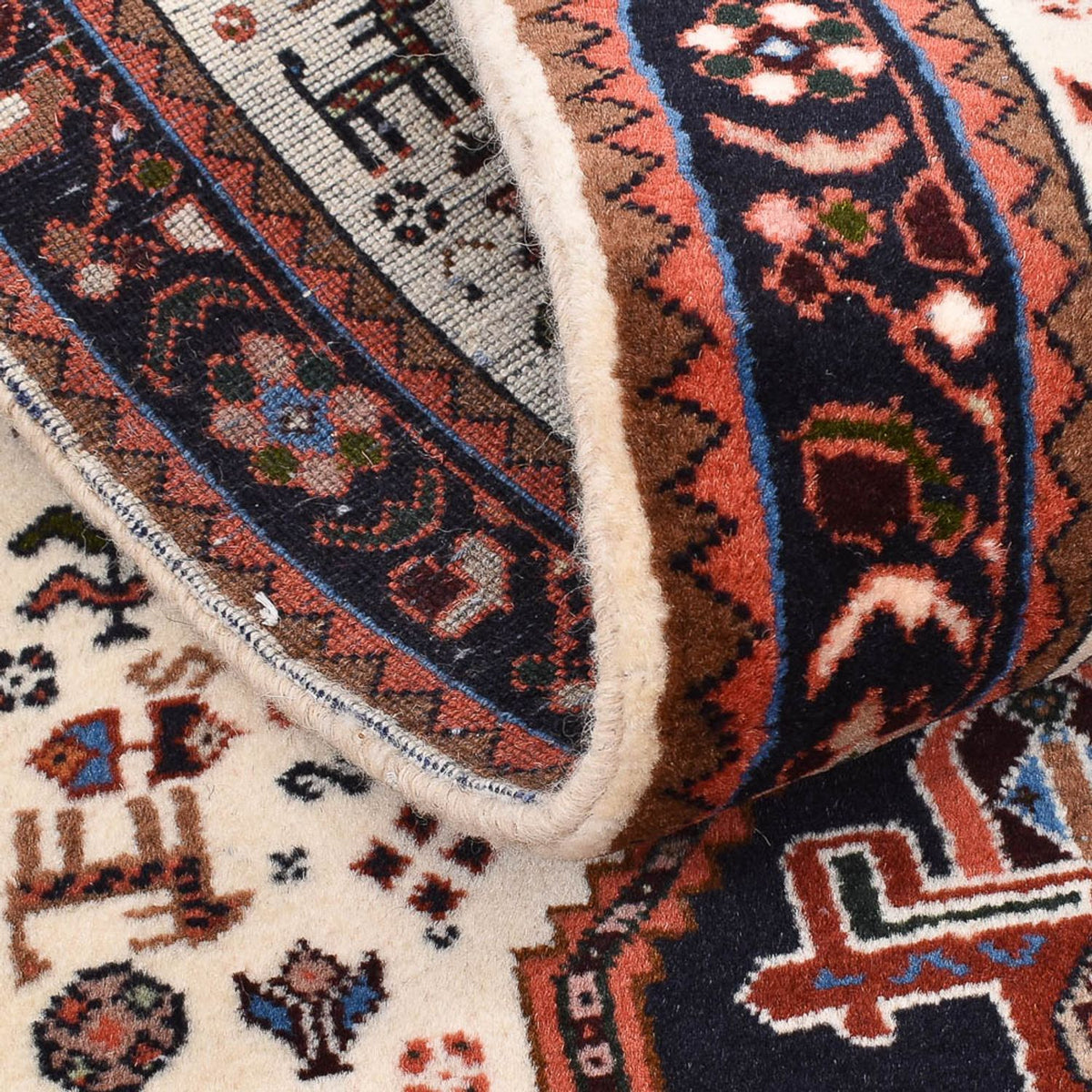 Tapis de couloir Tapis Gabbeh - Persan Kashkuli - 205 x 65 cm - multicolore