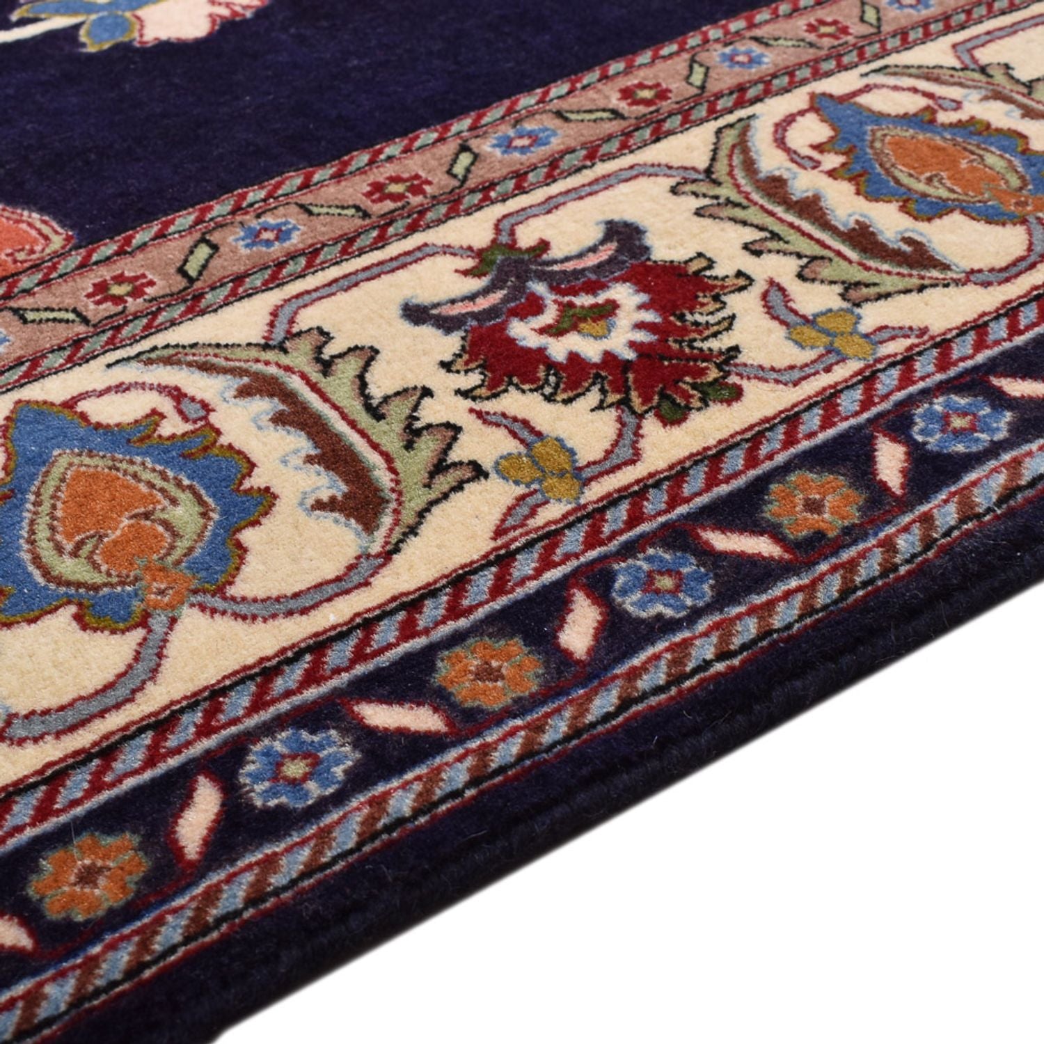 Tapis Gabbeh - Persan Kashkuli - 235 x 175 cm - bleu foncé
