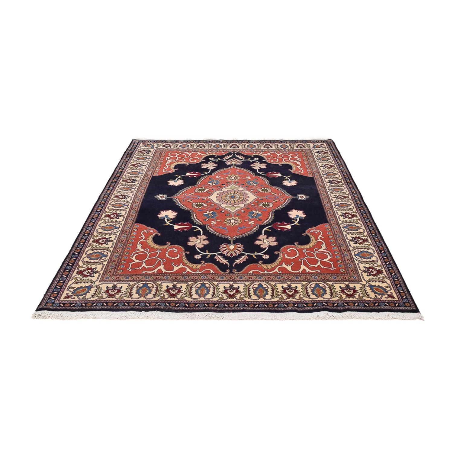 Tapis Gabbeh - Persan Kashkuli - 235 x 175 cm - bleu foncé