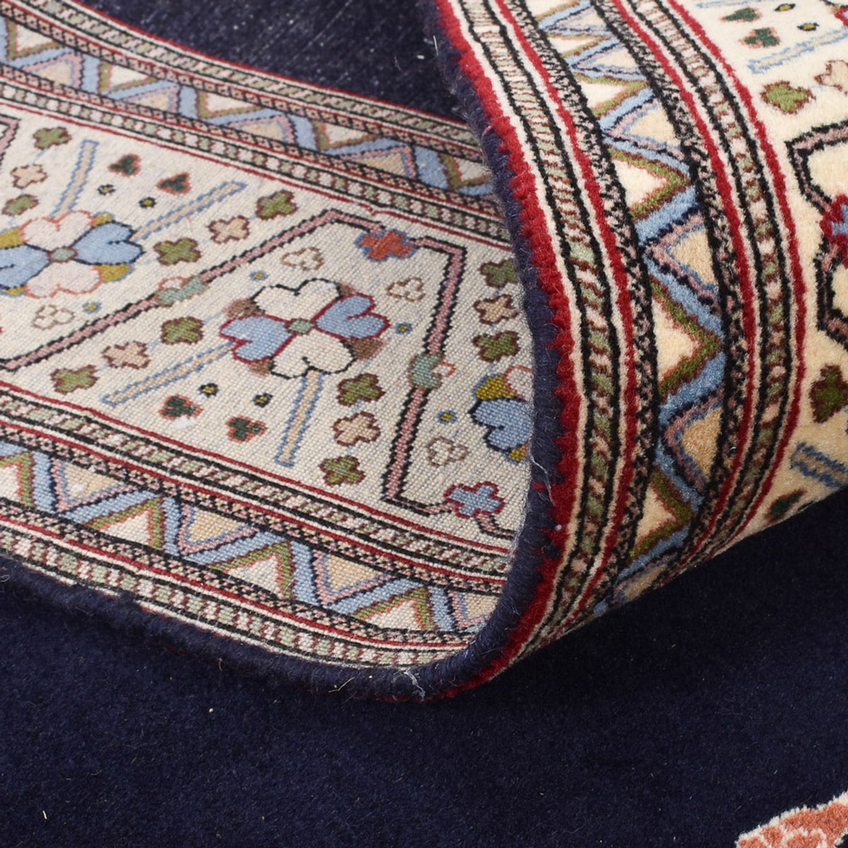 Tapis Gabbeh - Persan Kashkuli - 240 x 175 cm - bleu foncé