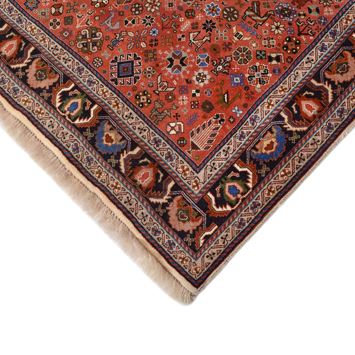 Tapis Gabbeh - Persan Kashkuli - 260 x 172 cm - rouge