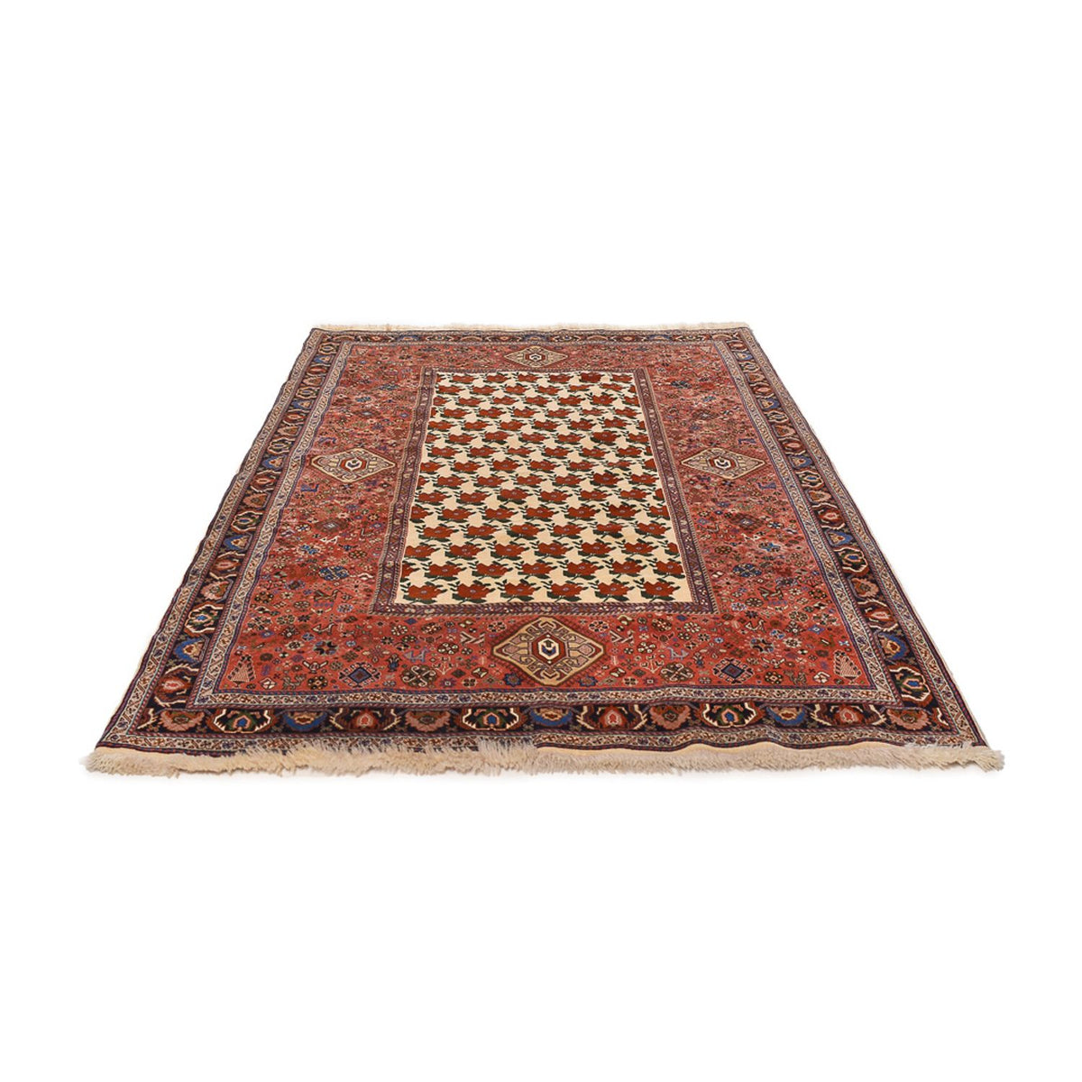 Tapis Gabbeh - Persan Kashkuli - 260 x 172 cm - rouge