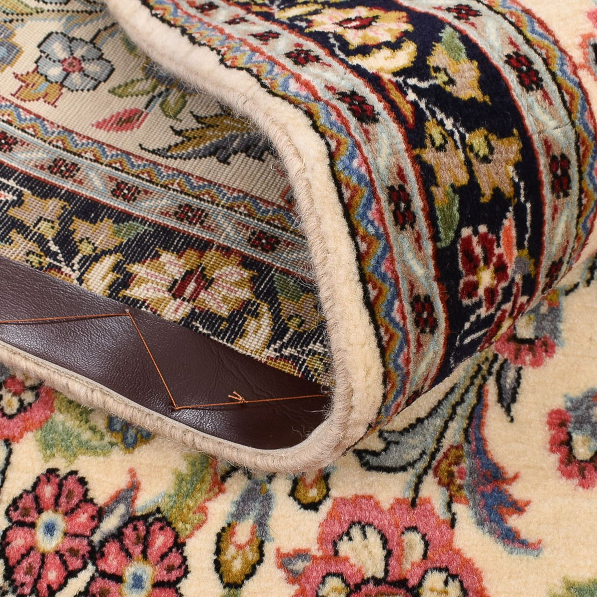 Tapis de couloir Tapis persan - Ghom - Royal - 195 x 68 cm - multicolore