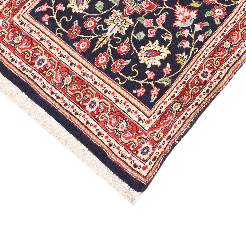 Tapis de couloir Tapis persan - Ghom - Royal - 182 x 55 cm - bleu foncé