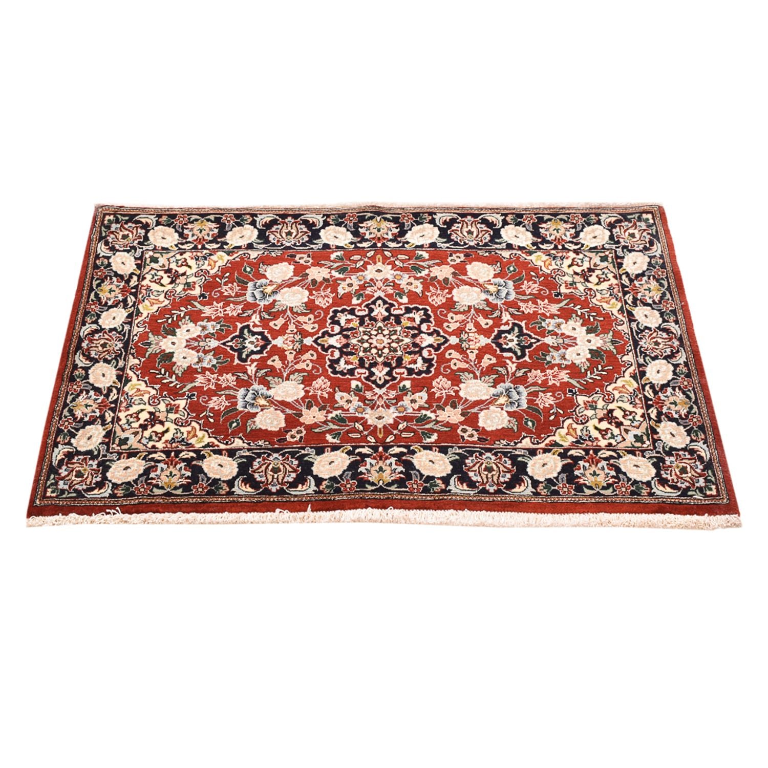 Tapis persan - Ghom - 104 x 68 cm - rouge