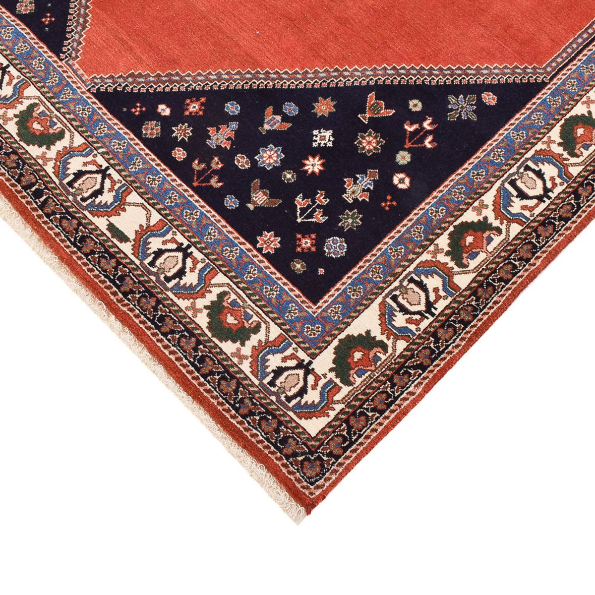 Tapis Gabbeh - Persan Kashkuli - 228 x 139 cm - rouge