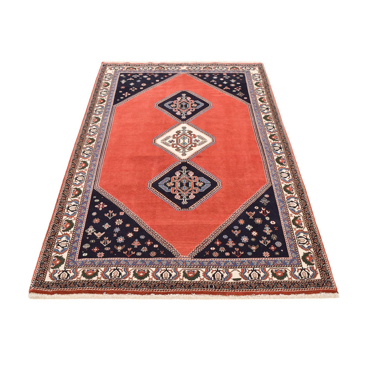Tapis Gabbeh - Persan Kashkuli - 228 x 139 cm - rouge