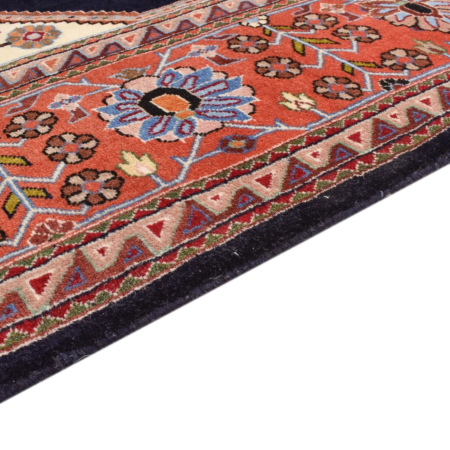 Tapis Gabbeh - Persan Kashkuli - 250 x 180 cm - bleu foncé