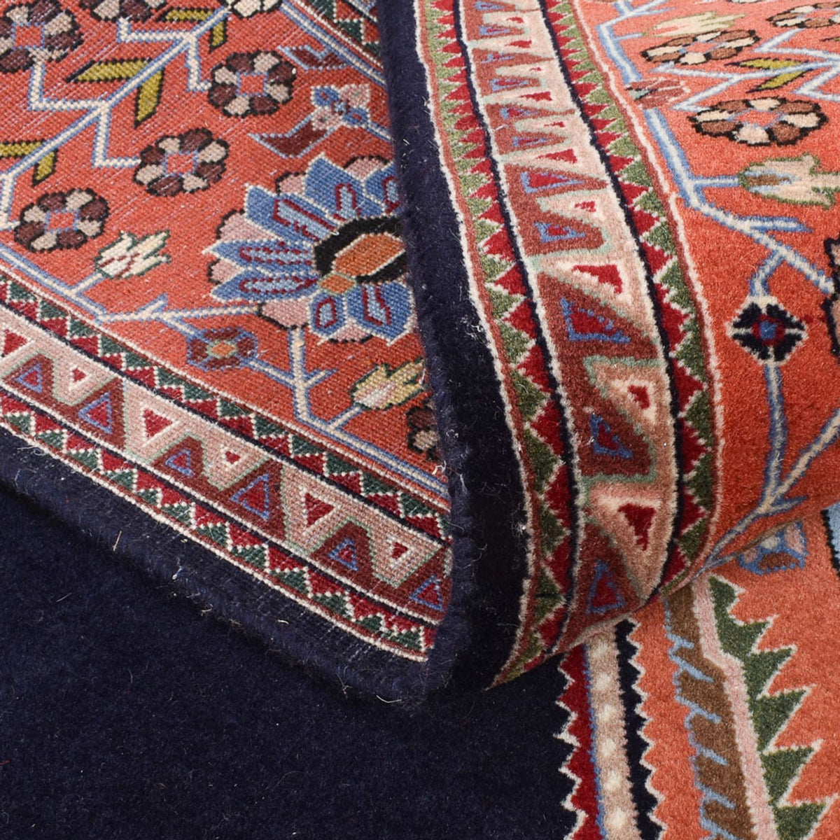 Tapis Gabbeh - Persan Kashkuli - 250 x 180 cm - bleu foncé