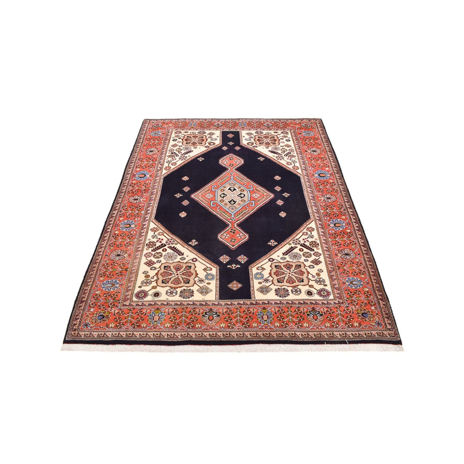 Tapis Gabbeh - Persan Kashkuli - 250 x 180 cm - bleu foncé