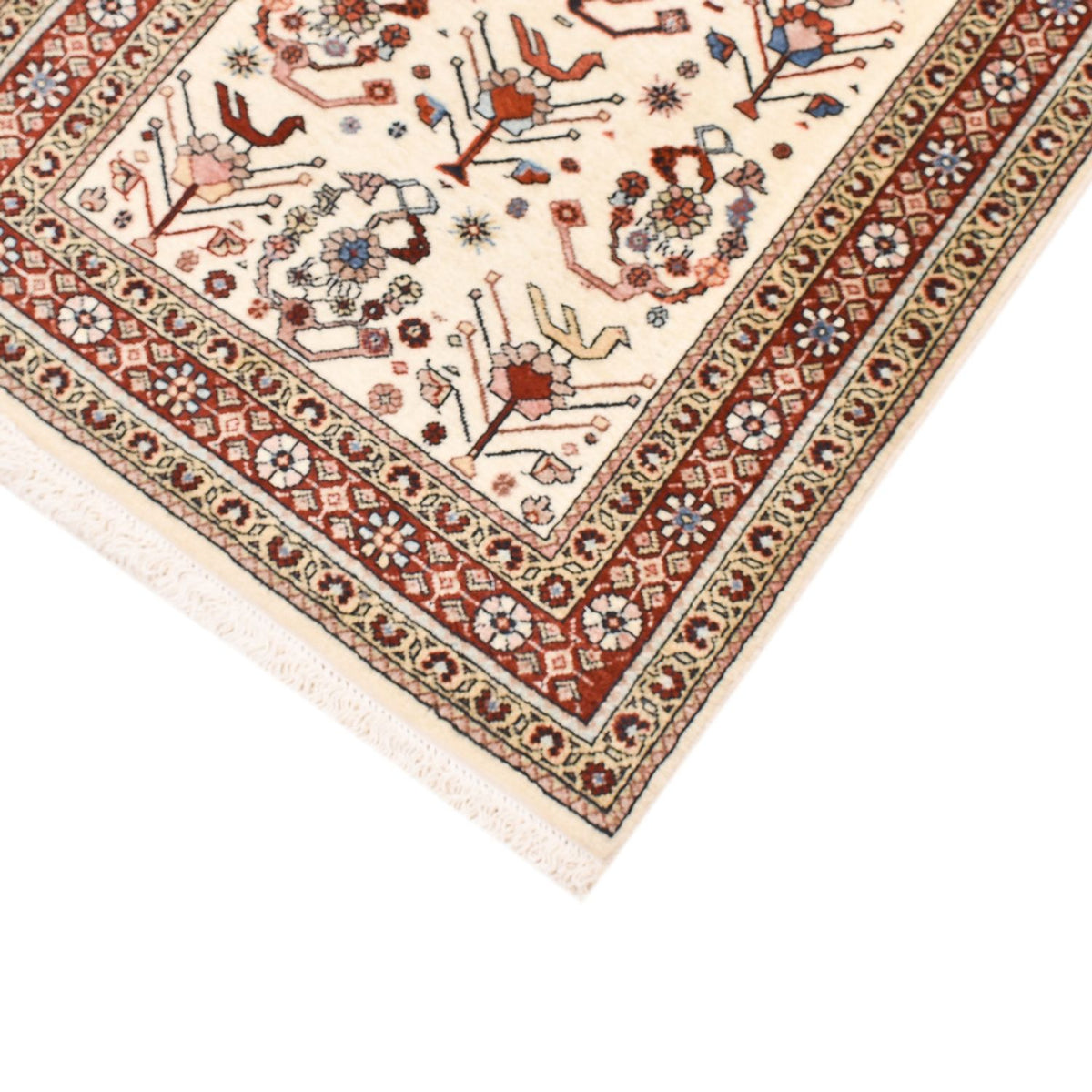 Tapis de couloir Tapis Gabbeh - Persan Kashkuli - 213 x 65 cm - beige
