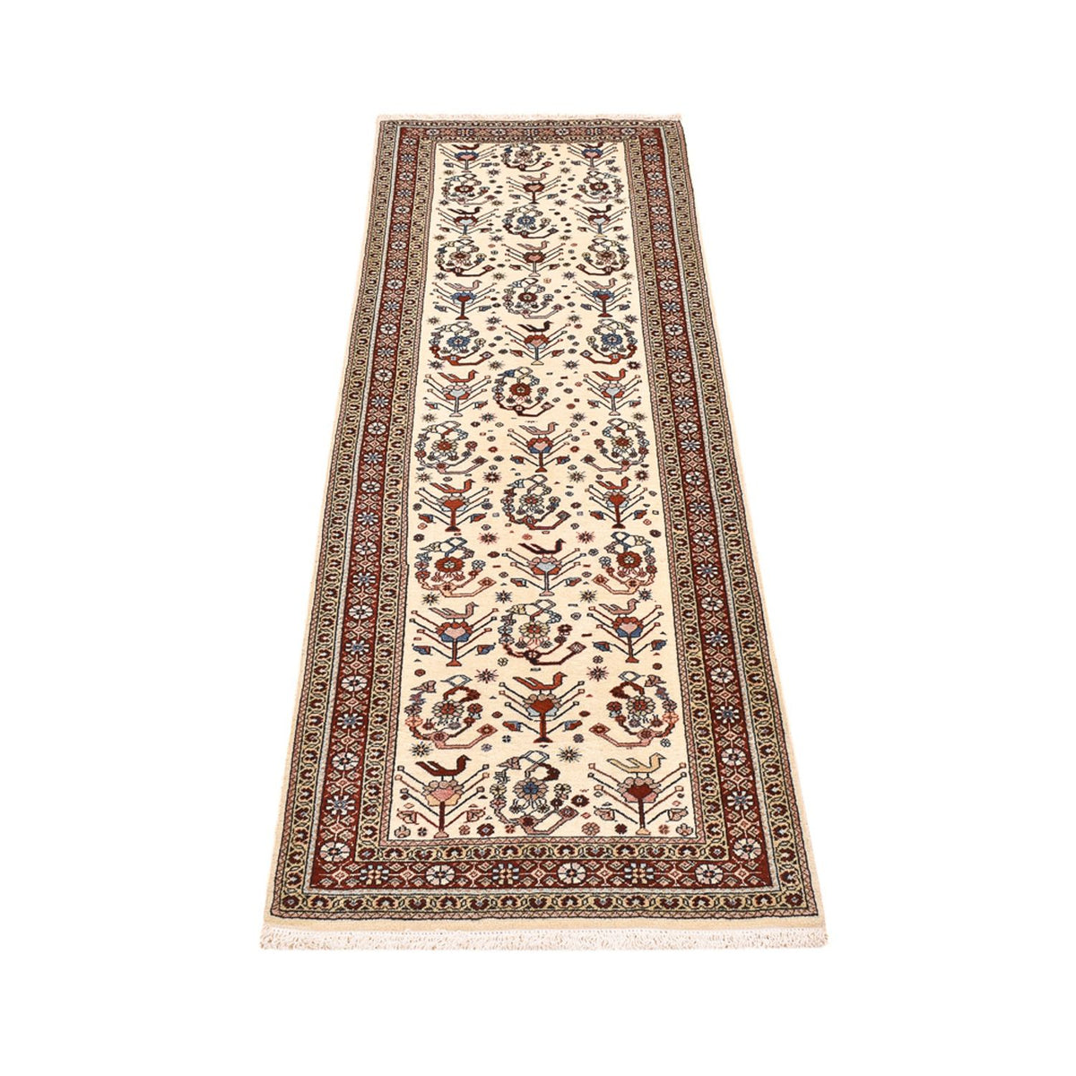 Tapis de couloir Tapis Gabbeh - Persan Kashkuli - 213 x 65 cm - beige