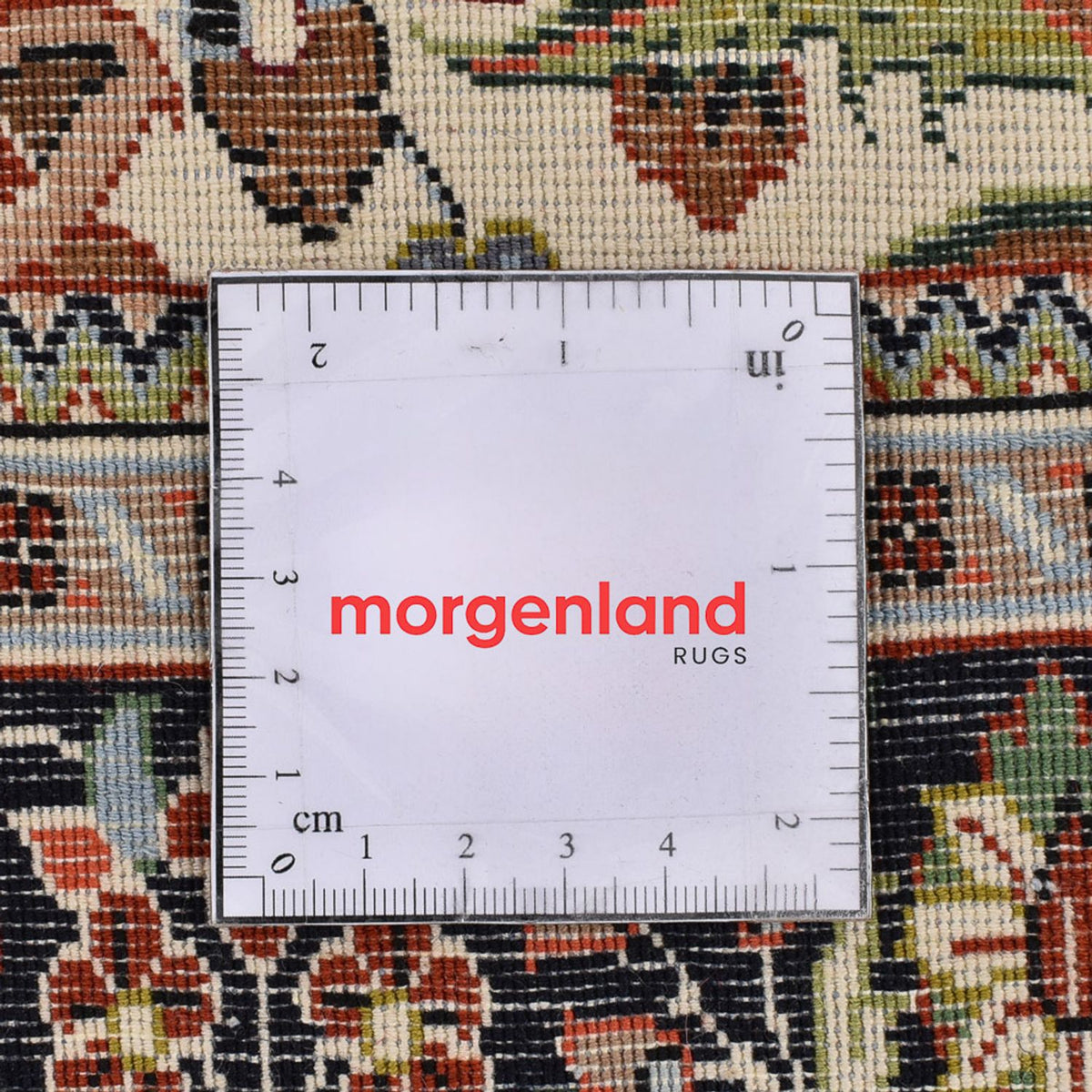 Tapis de couloir Tapis persan - Ghom - Royal - 203 x 63 cm - beige clair