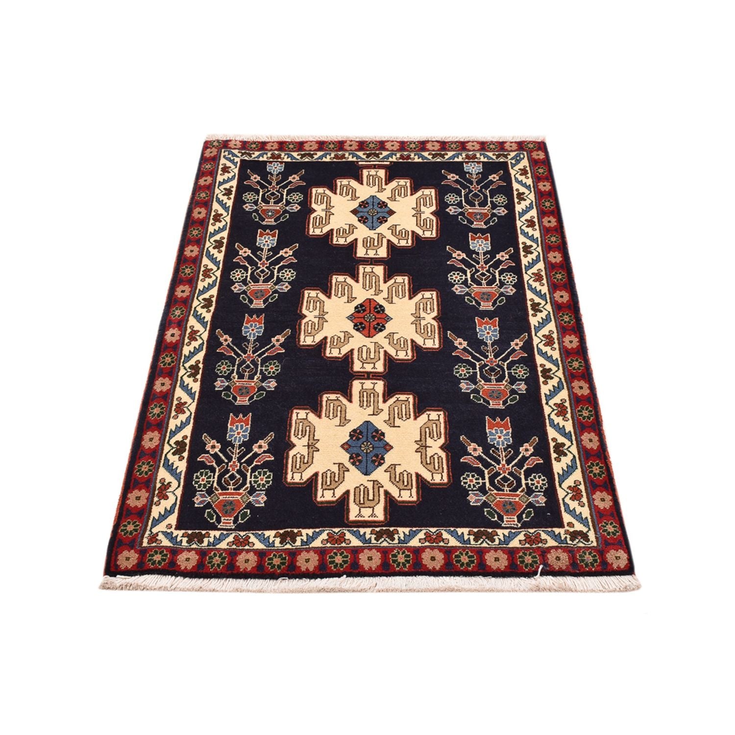 Tapis Gabbeh - Persan Kashkuli - 131 x 83 cm - multicolore