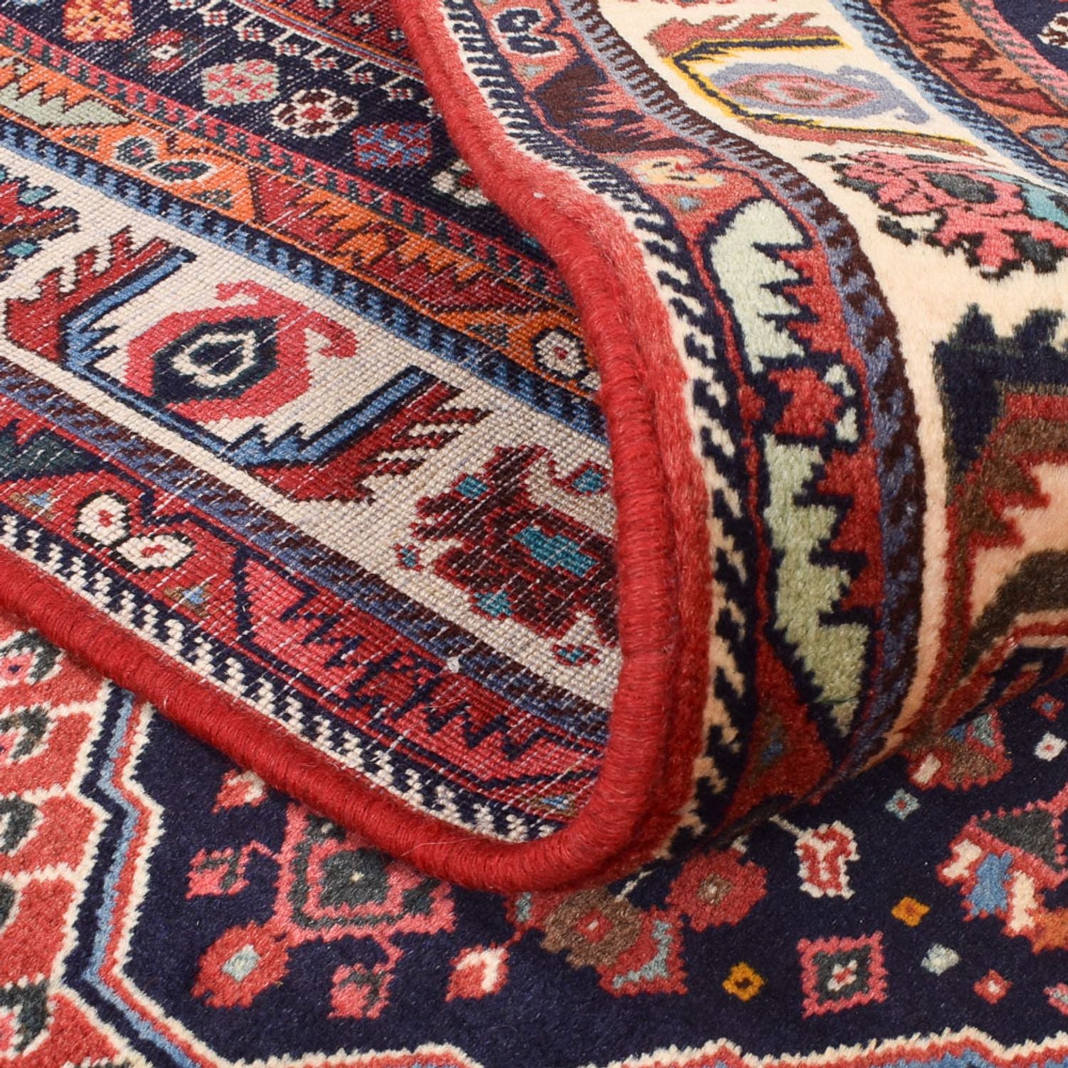 Tapis Gabbeh - Persan Kashkuli - 255 x 155 cm - rouge clair