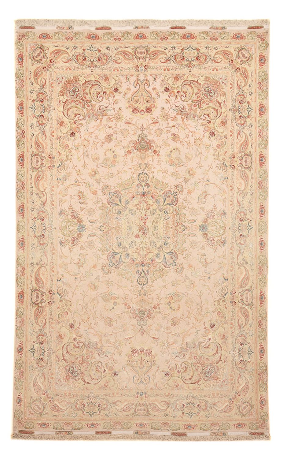 Tapis persan - Tabriz - Royal - 314 x 200 cm - beige clair
