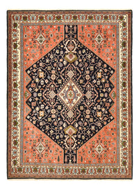 Tapis Gabbeh - Persan Kashkuli - 233 x 169 cm - bleu foncé