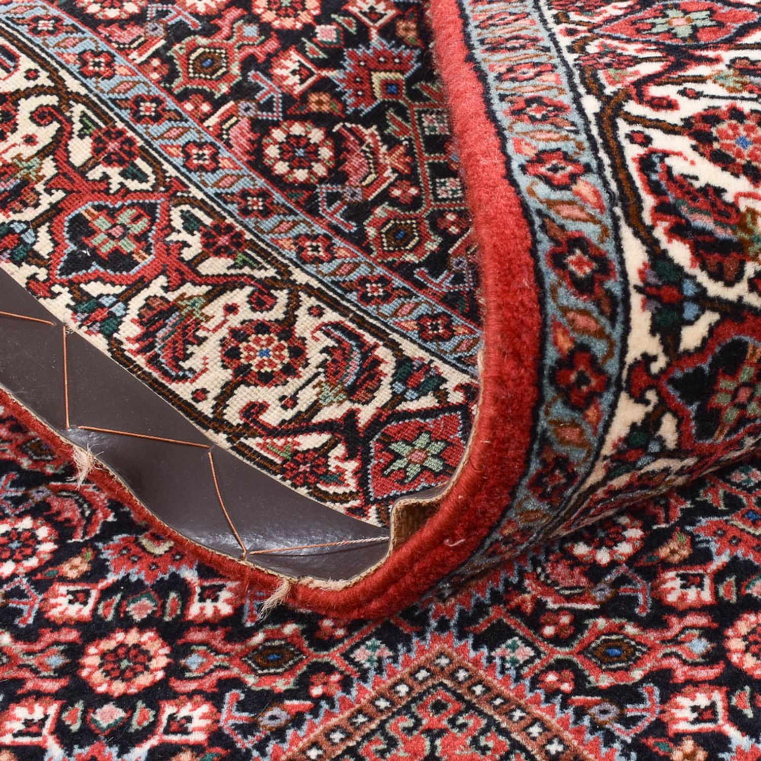 Tapis de couloir Tapis persan - Bidjar - 309 x 83 cm - rouille