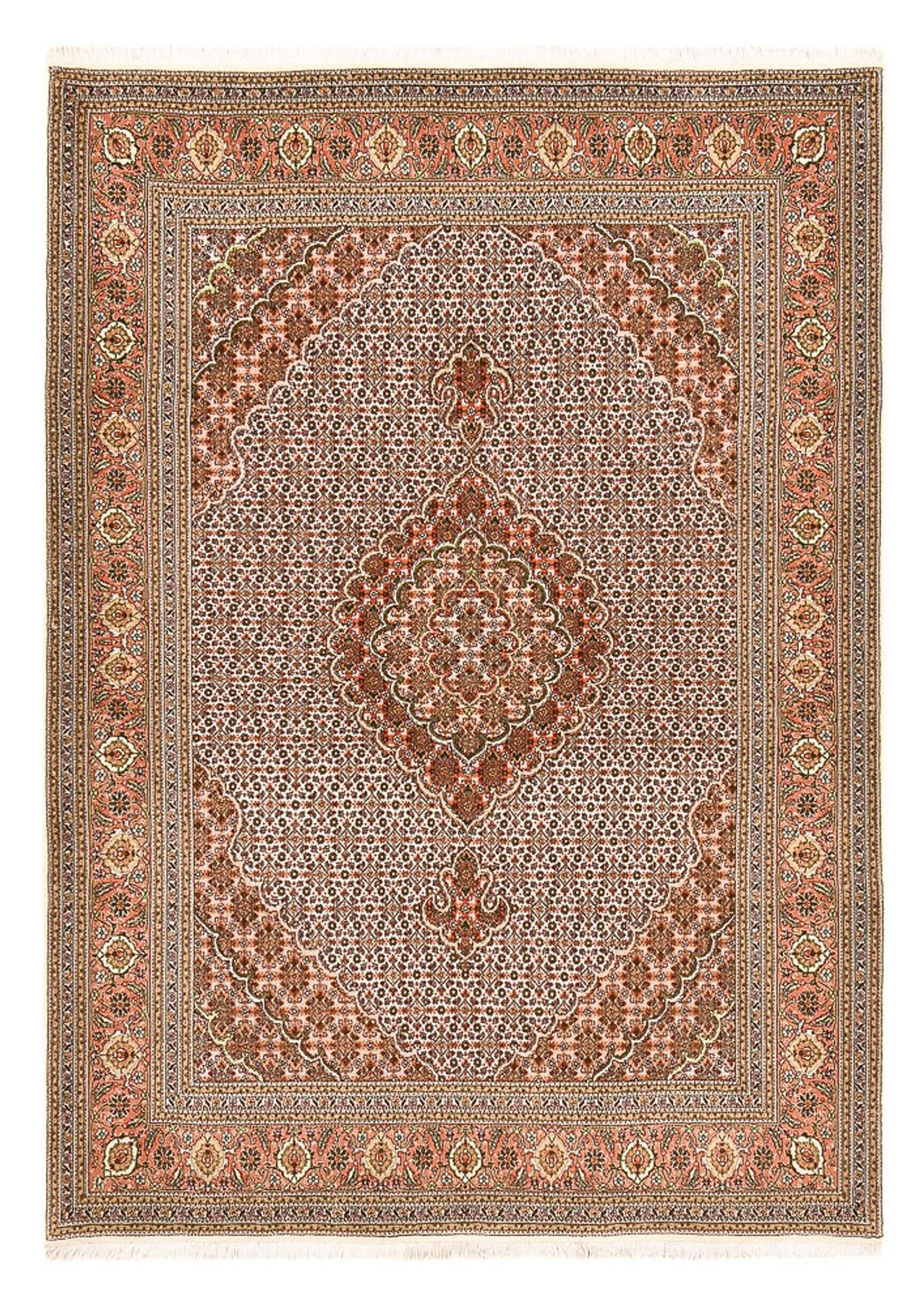 Tapis persan - Tabriz - Royal - 210 x 151 cm - rouille