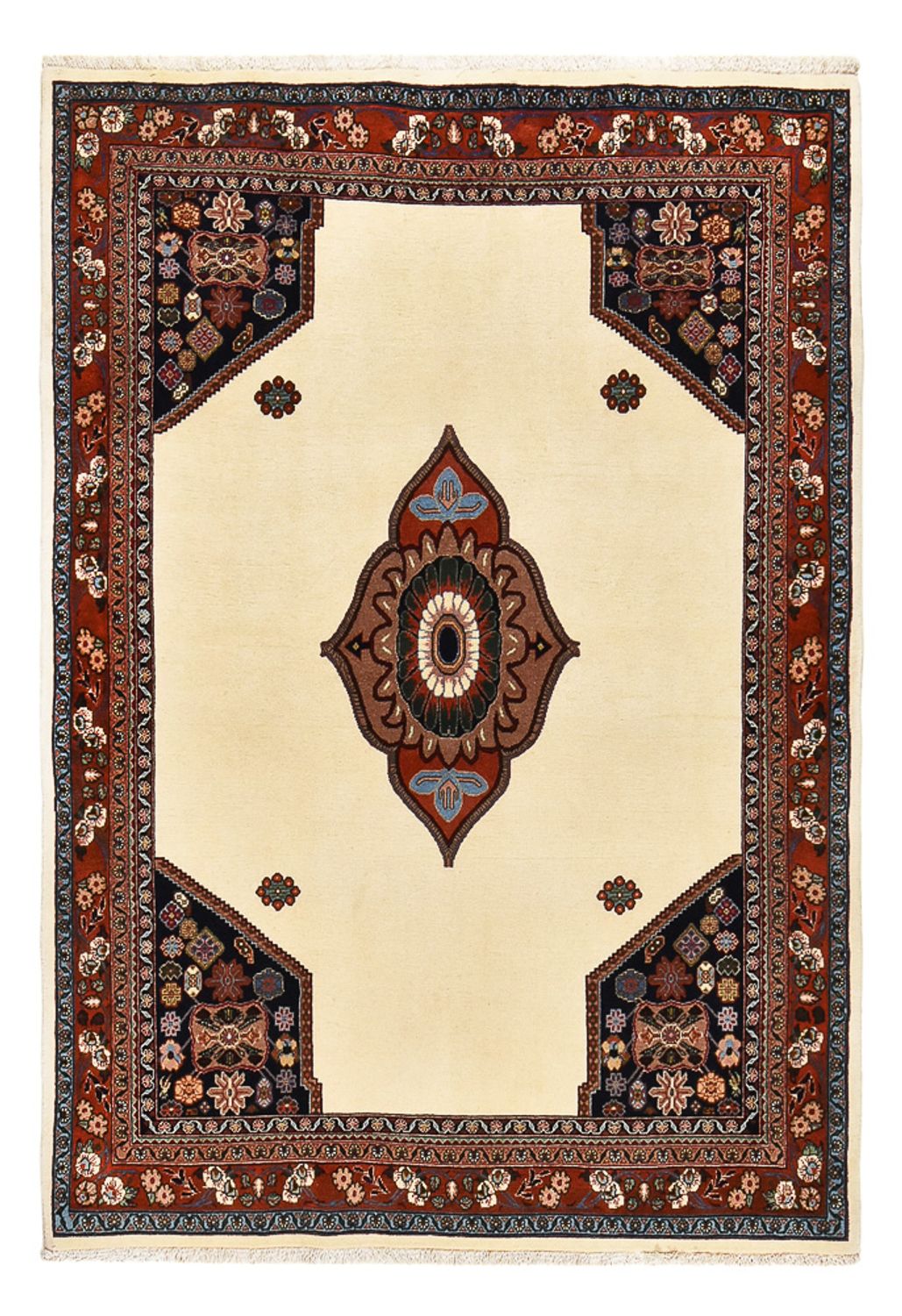 Tapis Gabbeh - Persan Kashkuli - 218 x 150 cm - beige clair