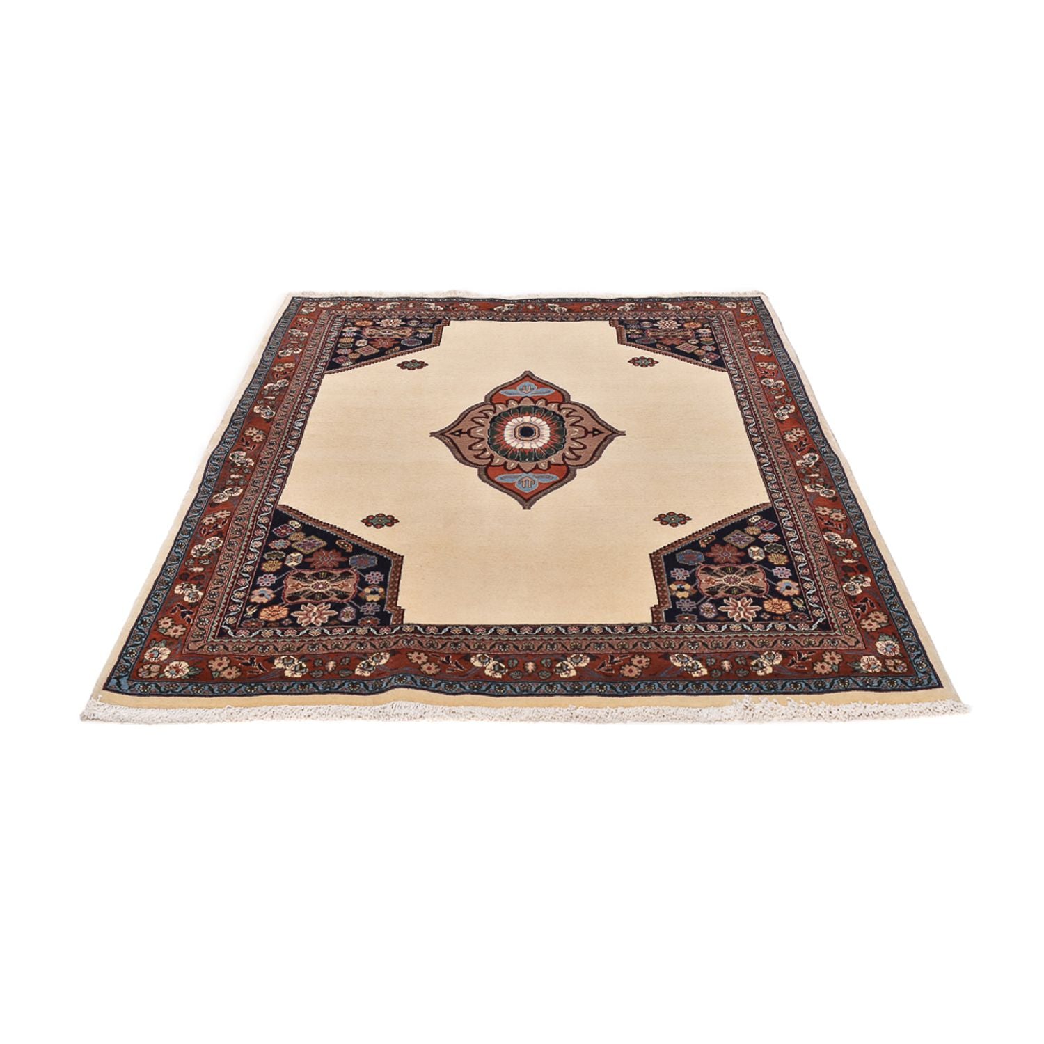 Tapis Gabbeh - Persan Kashkuli - 218 x 150 cm - beige clair