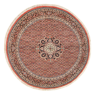 Tapis persan - Bidjar ronde  - 150 x 150 cm - rouge clair