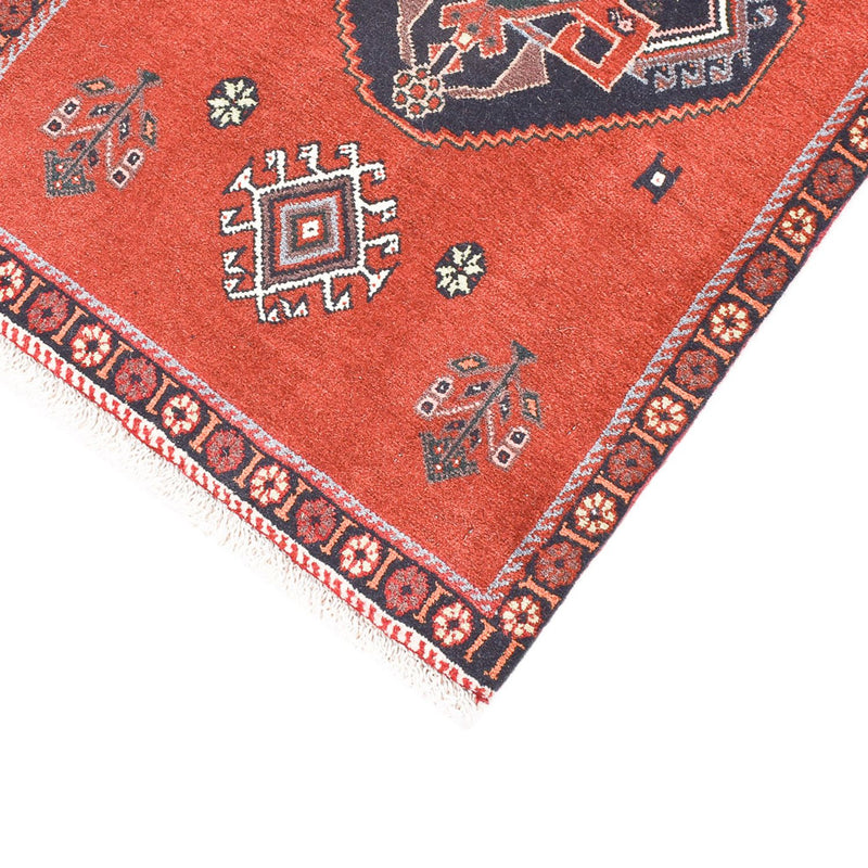 Tapis de couloir Tapis Gabbeh - Persan Kashkuli - 197 x 54 cm - rouge