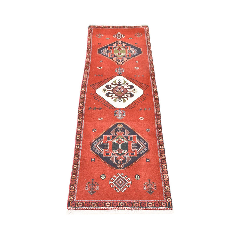 Tapis de couloir Tapis Gabbeh - Persan Kashkuli - 197 x 54 cm - rouge