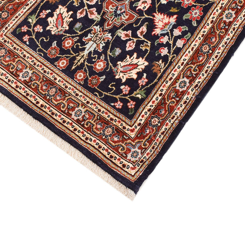 Tapis de couloir Tapis persan - Ghom - Royal - 202 x 60 cm - bleu foncé