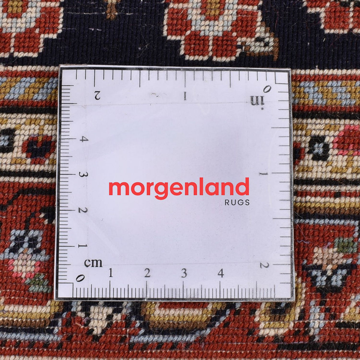 Tapis de couloir Tapis persan - Ghom - Royal - 202 x 60 cm - bleu foncé