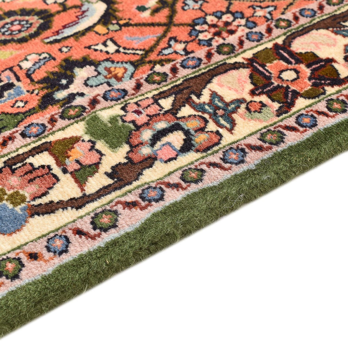 Tapis de couloir Tapis persan - Bidjar - 156 x 58 cm - rouge clair