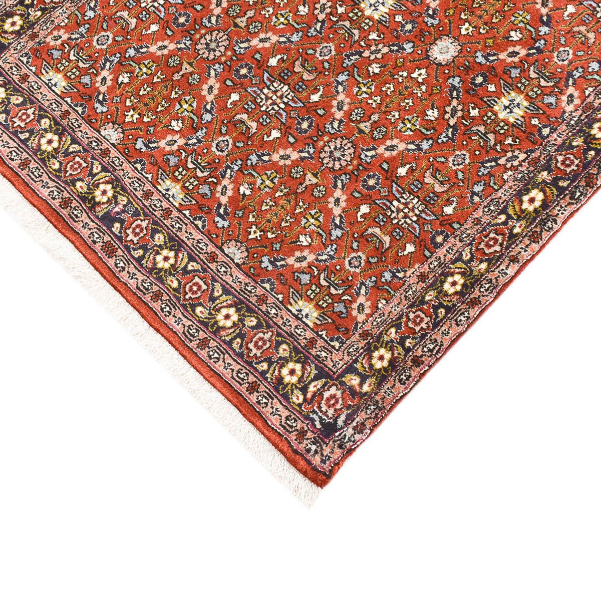 Tapis de couloir Tapis persan - Bidjar - 200 x 80 cm - rouille