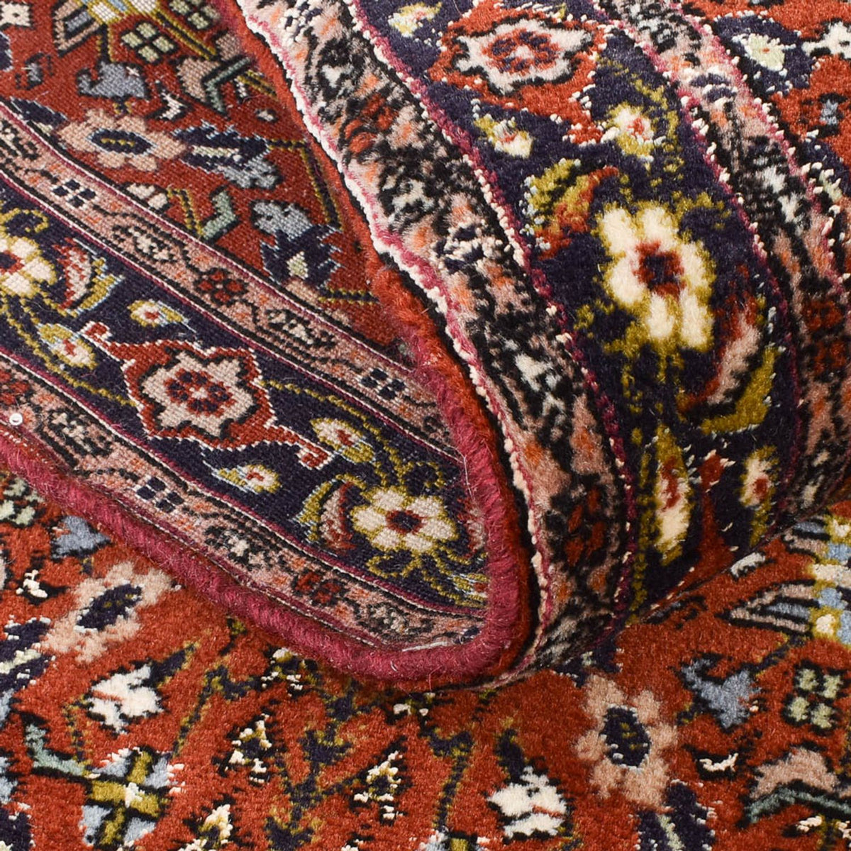 Tapis de couloir Tapis persan - Bidjar - 200 x 80 cm - rouille