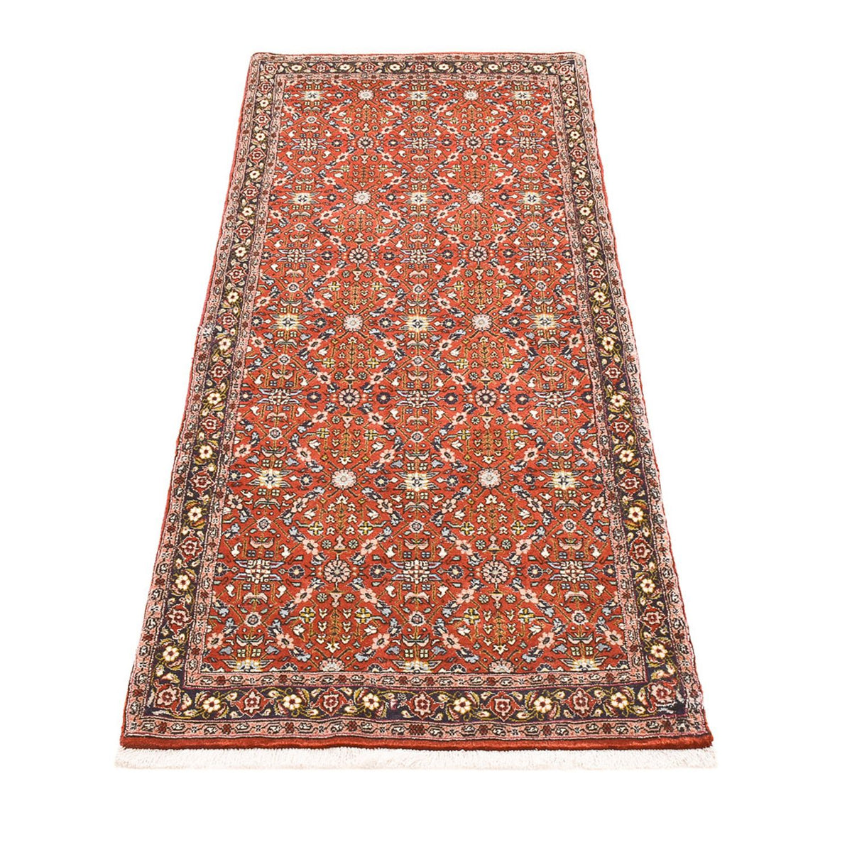 Tapis de couloir Tapis persan - Bidjar - 200 x 80 cm - rouille