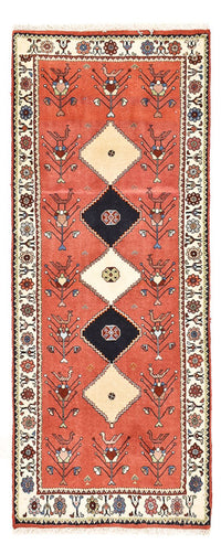 Tapis de couloir Tapis Gabbeh - Persan Kashkuli - 162 x 65 cm - rouge clair