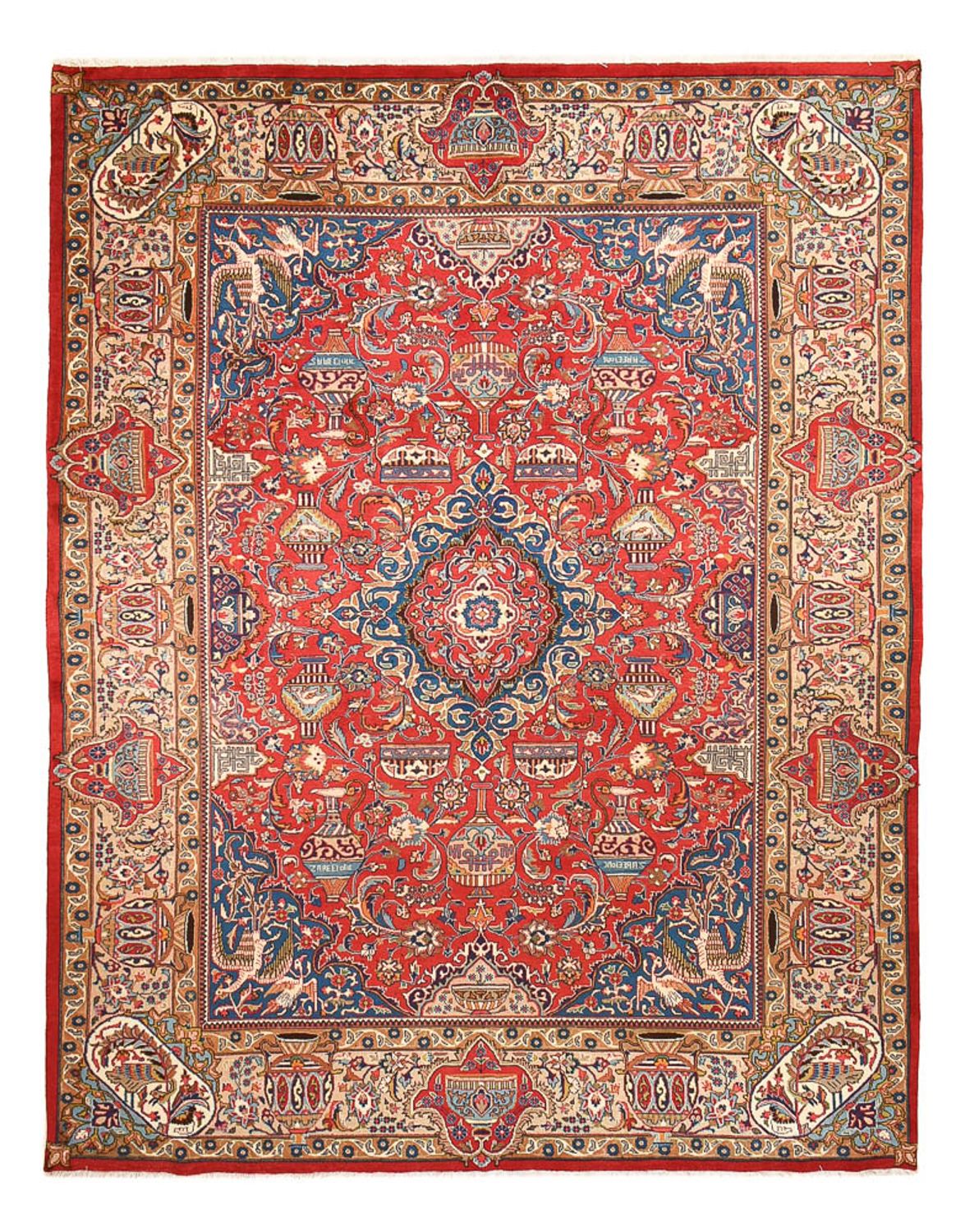 Tapis persan - Classique - 390 x 298 cm - rouge