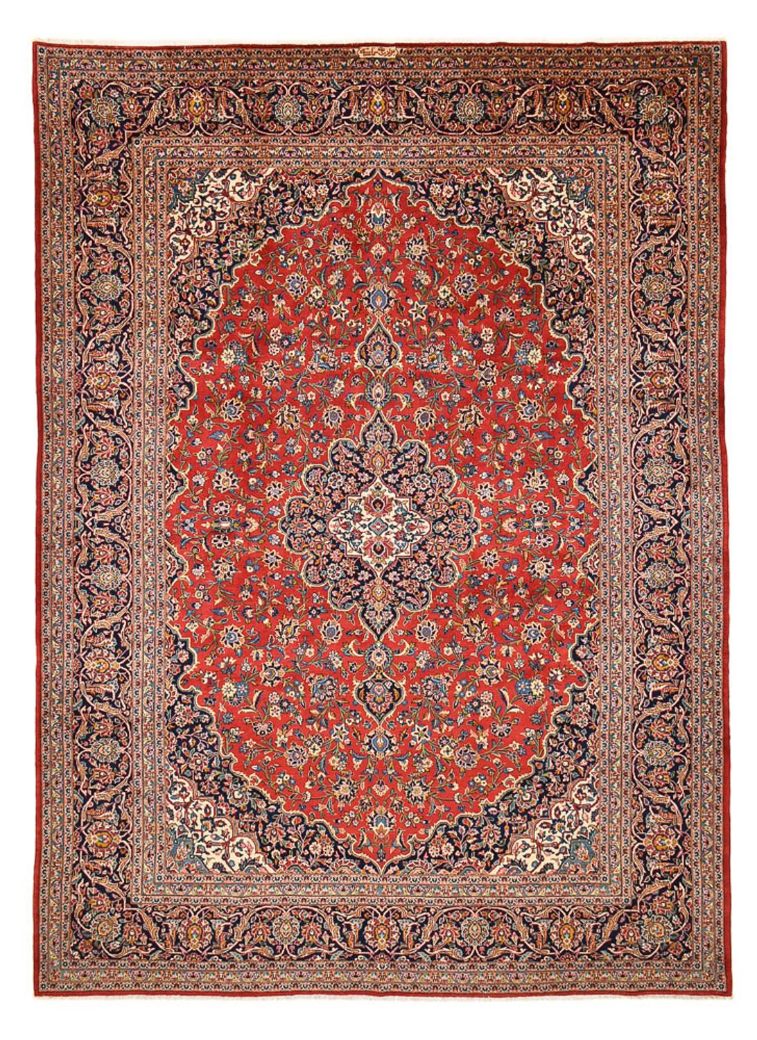 Tapis persan - Classique - Royal - 413 x 296 cm - rouge