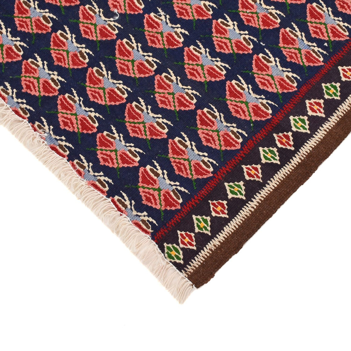 Tapis Kelim - Oriental carré  - 66 x 66 cm - multicolore