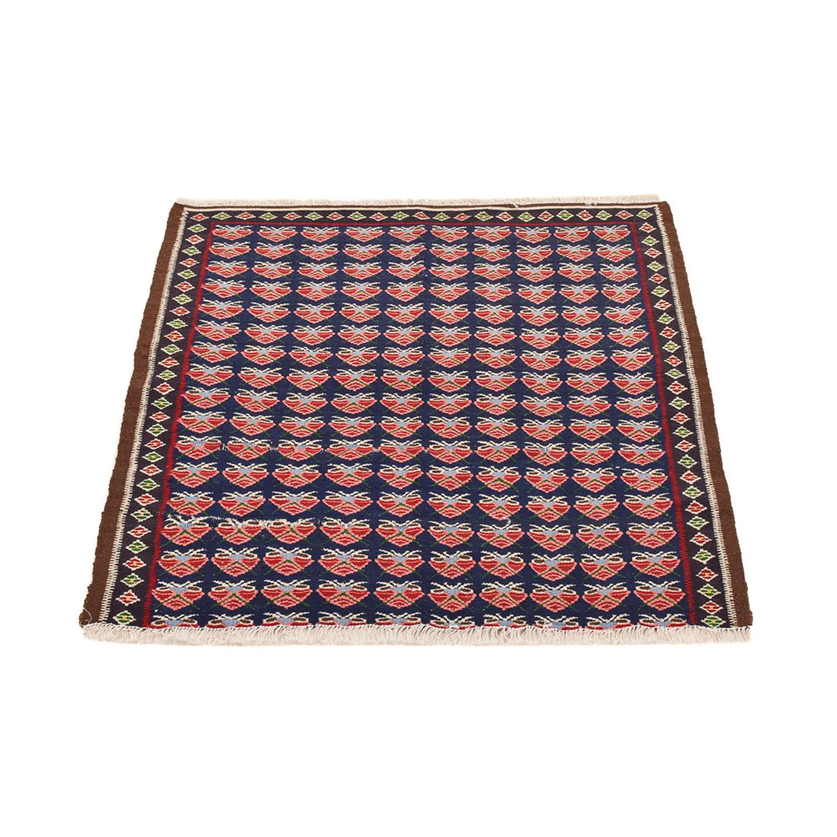 Tapis Kelim - Oriental carré  - 66 x 66 cm - multicolore