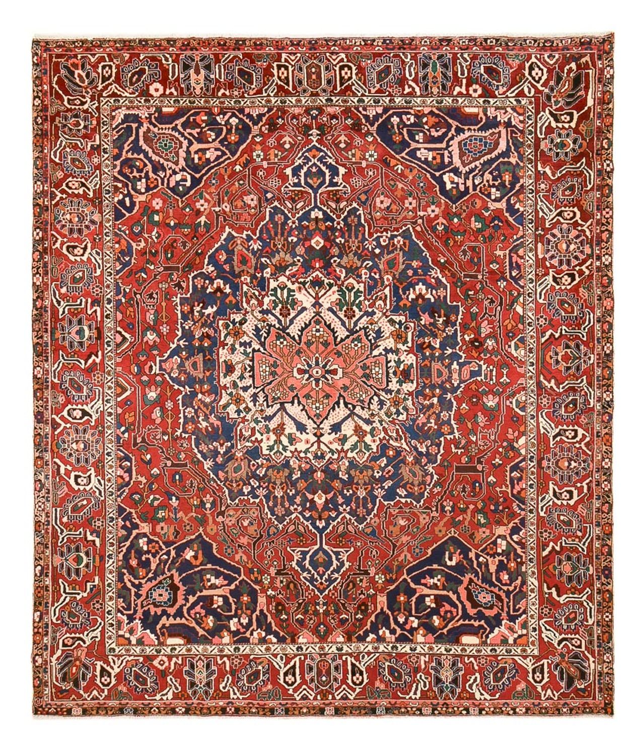 Tapis persan - Nomadic - 380 x 320 cm - rouge