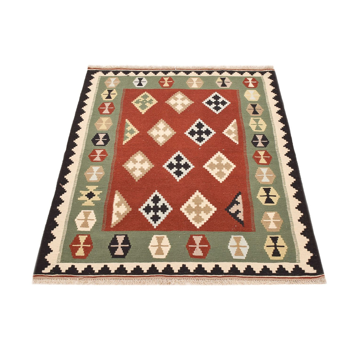 Tapis Kelim - Oriental - 146 x 110 cm - multicolore