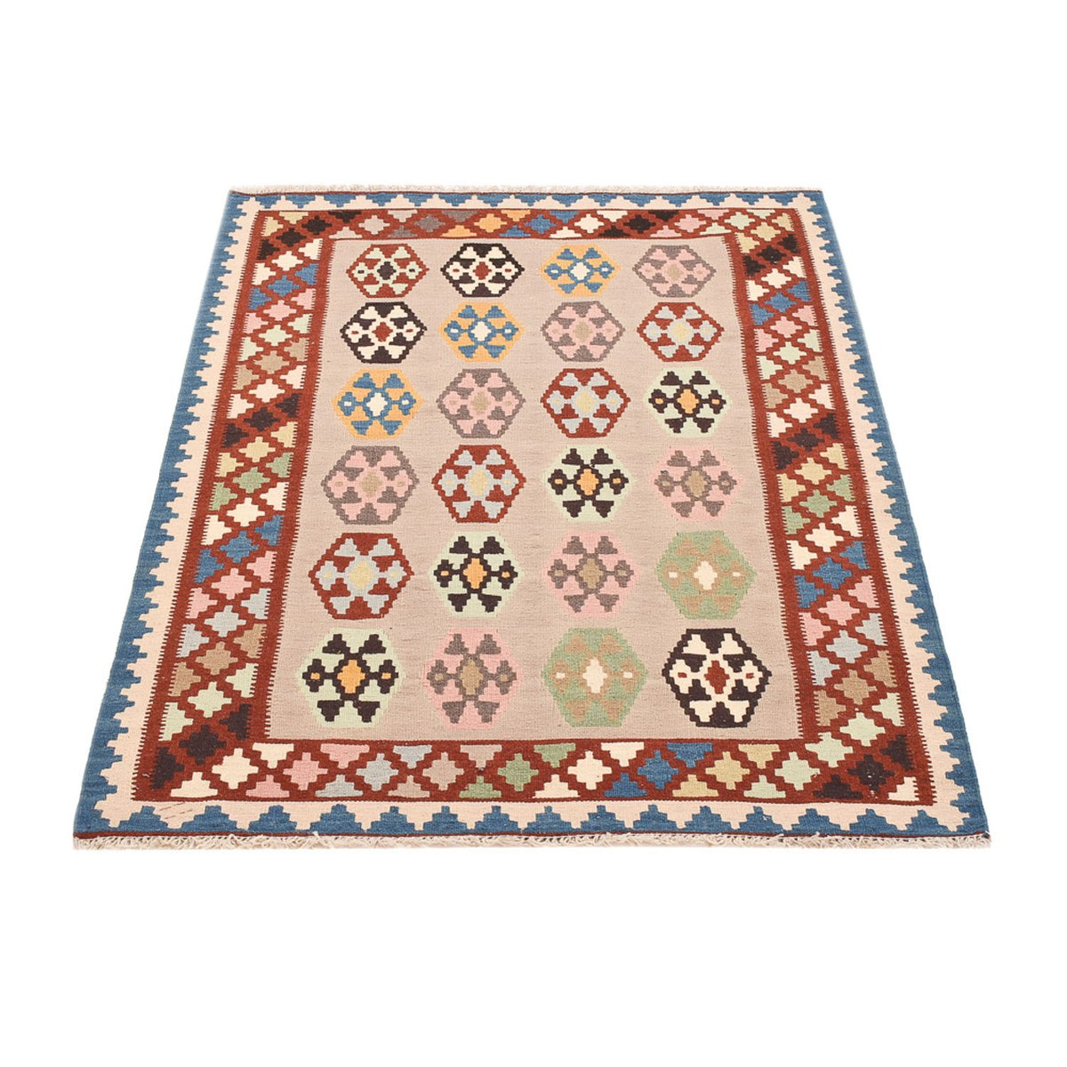 Tapis Kelim - Oriental - 146 x 103 cm - multicolore